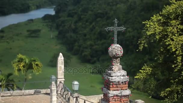 Cruce în orașul medieval — Videoclip de stoc