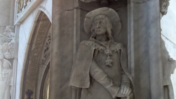 Monumento al faro de Colón — Vídeo de stock