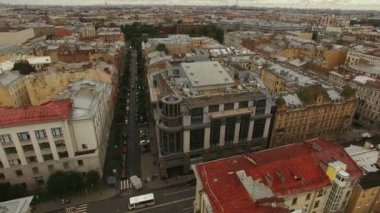 Saint-Petersburg tarihi merkezinin havadan görünümü