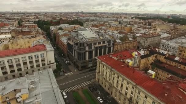 Вид з історичного центру Санкт-Петербурга — стокове відео