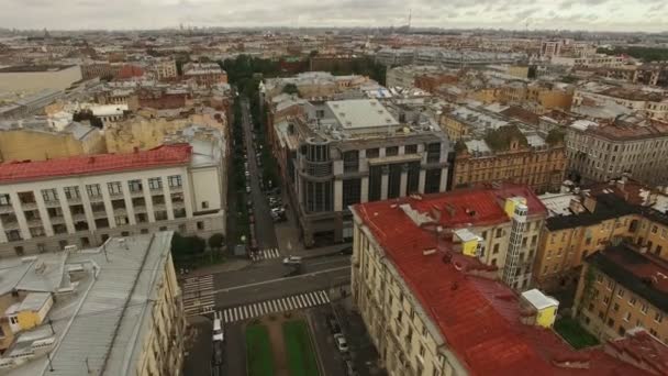 Вид з історичного центру Санкт-Петербурга — стокове відео