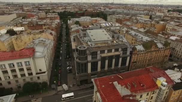 Вид з історичного центру Санкт-Петербурга — стокове відео