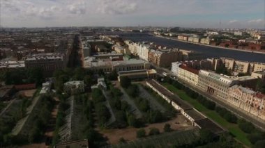 Tarihi merkezinde, Saint-Petersburg hava görünümünü sera ve Taurian Bahçe Manzaralı