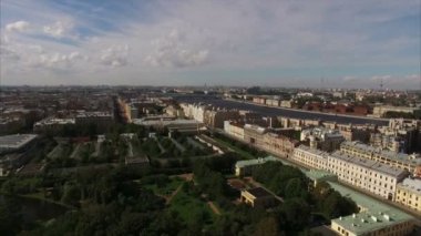 Tarihi merkezinde, Saint-Petersburg hava görünümünü sera ve Taurian Bahçe Manzaralı