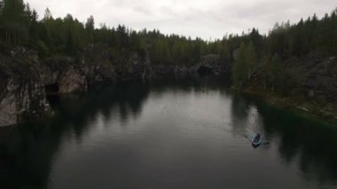 Ruskeala araştırma park göl hava atış