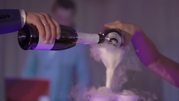Piramida szampana na party — Wideo stockowe