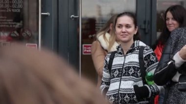 Saint-Petersburg, Rusya-18 Ekim 2015: Parti insanları açık hava City