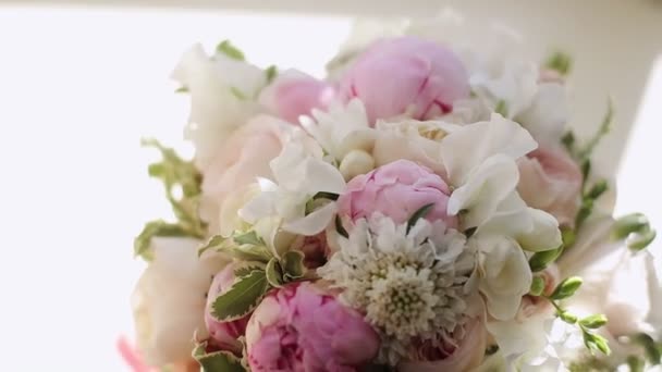 Bouquet di fiori di nozze — Video Stock