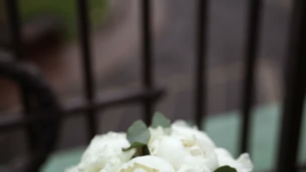 Bouquet di balkon — Stok Video