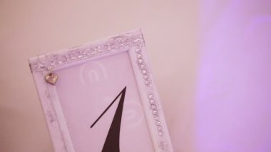 Partide Masa numarası dekorasyon