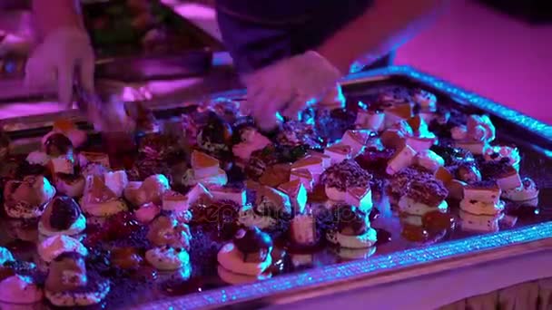 烹饪上党甜点 — 图库视频影像