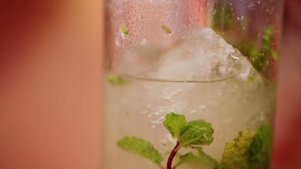 Alkohol cocktail di luar ruangan — Stok Video