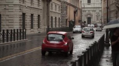 Rome, İtalya - 15 Eylül 2015: Yol Roma