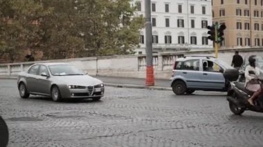 Rome, İtalya - 15 Eylül 2015: Yol Roma