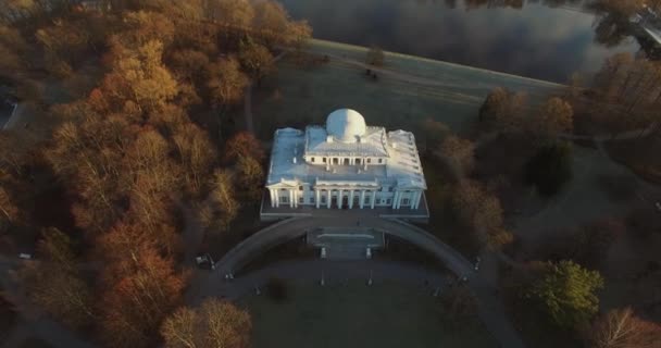 Vista aérea Palácio de Elagin — Vídeo de Stock