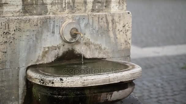 在梵蒂冈，罗马饮用喷泉 — 图库视频影像