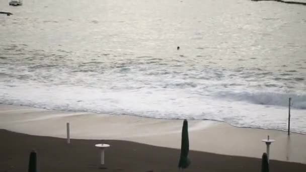 Playa de noche italiana — Vídeos de Stock