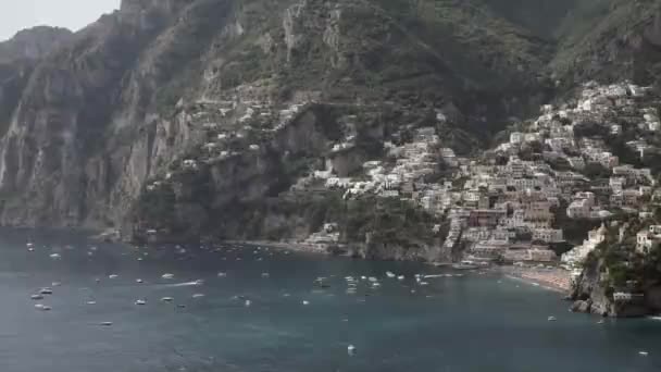 Positano město v Itálii — Stock video