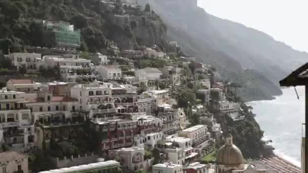 Позітано місто в Італії — стокове відео