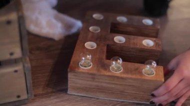 Düğün dekorasyon: lamba 