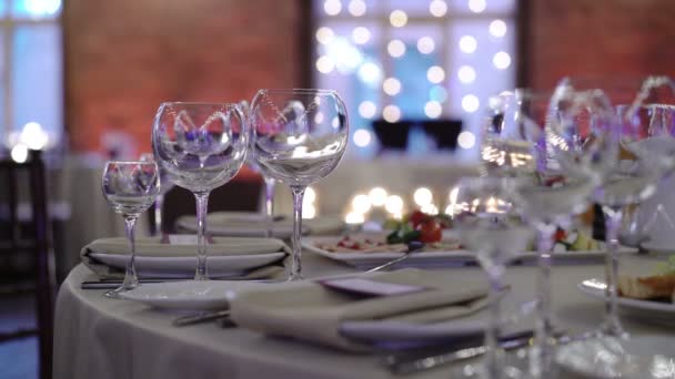 Décoration de restaurant pour mariage — Video