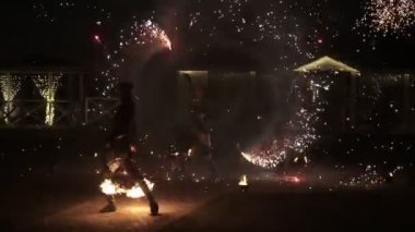 Saint-Petersburg, Rusya Federasyonu-6 Mayıs 2017: Fireshow