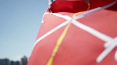 Saint-Petersburg bayrak slowmotion