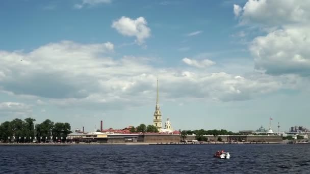 Петропавловская крепость — стоковое видео