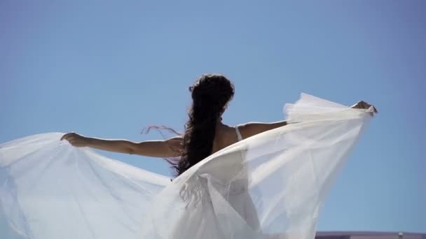 游艇上的新娘 — 图库视频影像