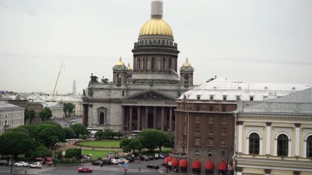 Catedral Isaacs em São Petersburgo — Vídeo de Stock