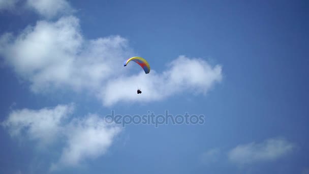 Parapente volant dans le ciel — Video