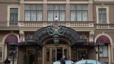 Saint-Petersburg, Rusya-8 Eylül 2017: Tarihi otel binası
