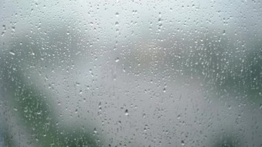 Yağmur damlaları vasıl belgili tanımlık pencere