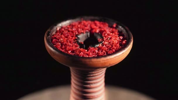水烟盆里的红烟 — 图库视频影像