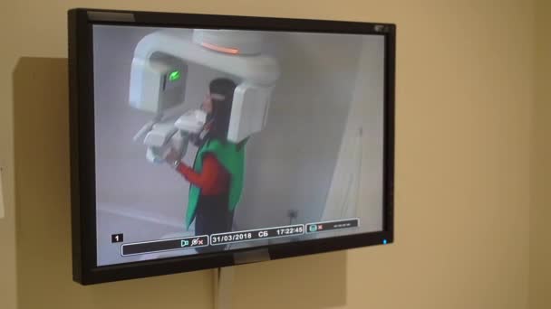 Tomografi X-ray untuk pasien — Stok Video