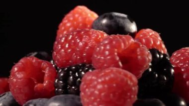 siyah arka plan üzerine yaban mersini