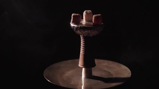 烟熏水烟盆 — 图库视频影像