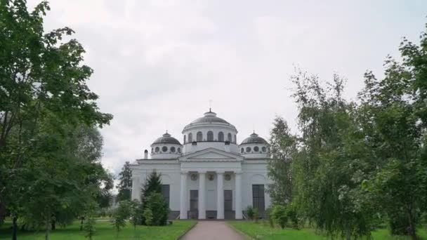 Sophia cathedral in Pushkin near Saint-Petersburg — Stock Video