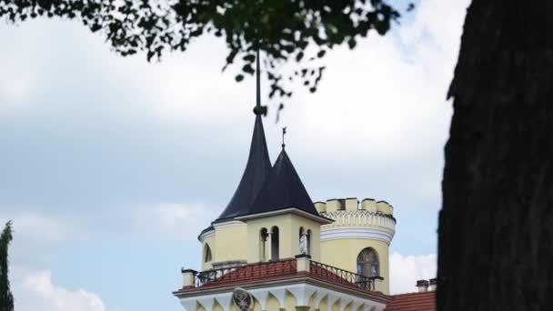 ป้อมปราการ BIP พระราชวังเก่าในรัสเซียใกล้เซนต์ปีเตอร์สเบิร์กใน Pavlovsk . — วีดีโอสต็อก