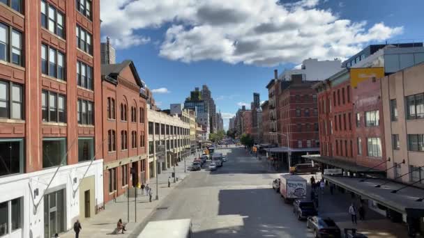 New York, Usa - 1 Ekim 2019: Manhattan şehir merkezi caddeleri. — Stok video