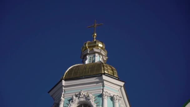 Nikolsky marinekathedrale in saint-petersburg — Stockvideo