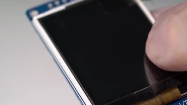 Diy arduino bileşenleri için elektronik dijital ekran modülü — Stok video