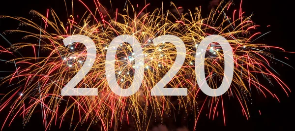 Year End New Year 2020 Fireworks Silvester — 스톡 사진