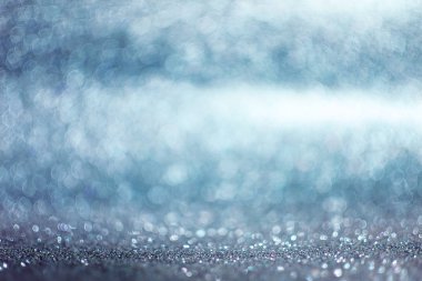 Bulanık ışık gümüş bokeh