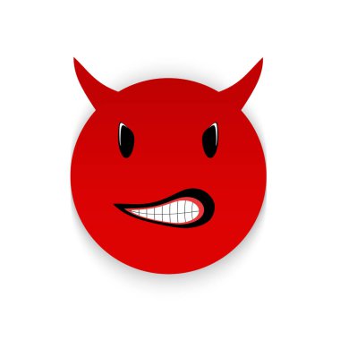 Öfkenin kırmızı ifadesi beyaz arkaplanda izole edilmiş