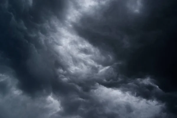 Nuvem Chuva Perigosa Nuvem Tempestade Antes Uma Tempestade — Fotografia de Stock
