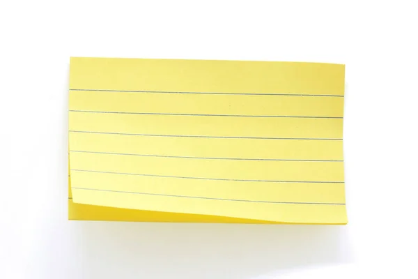 黄色纸 带有注释行 纸张背景 — 图库照片