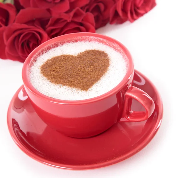 Coffee and roses Royalty Free Stock Images