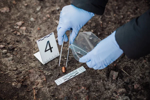 Onderzoek van de scène van de misdaad — Stockfoto