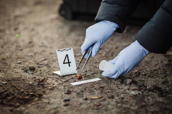 Investigación de la escena del crimen — Foto de Stock